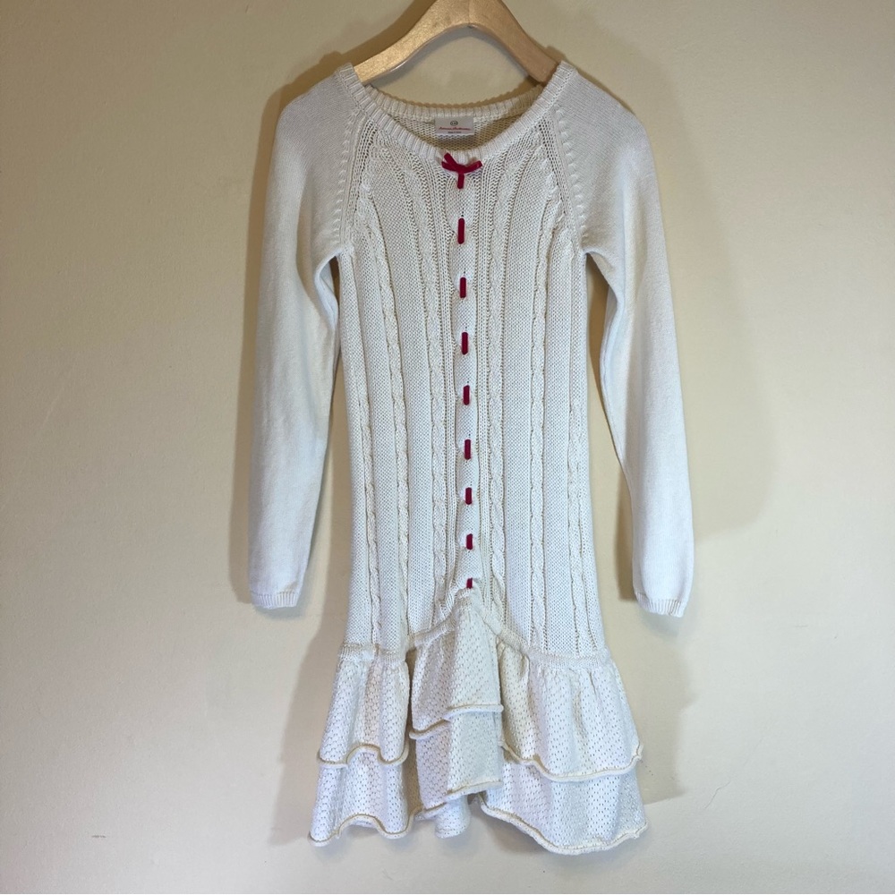 Hanna Andersson cable knit girls dress